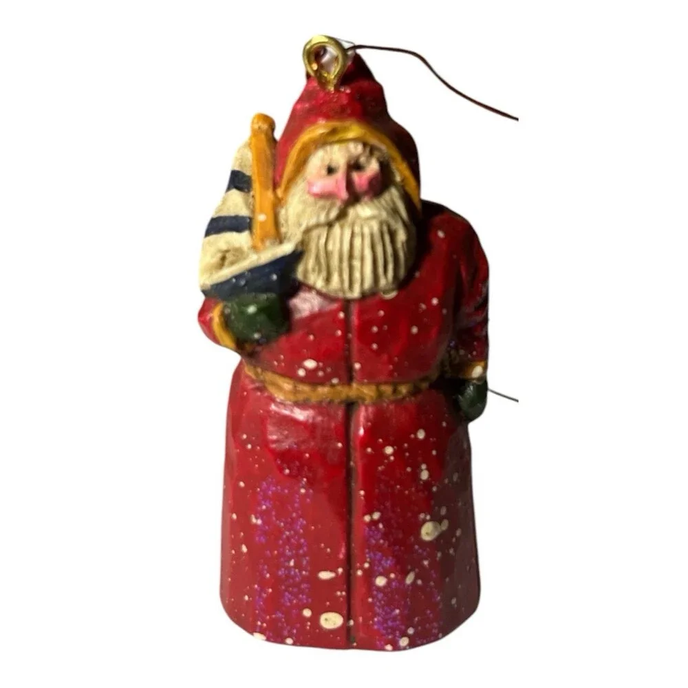 Midwest Cannon Falls Pam Schifferl Santa Claus Sailboat Holiday Ornament 2